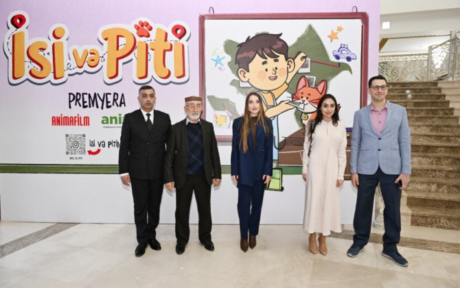 В Гянджинском государственном драматическом театре состоялась премьера анимационного сериала «Иси и Пити»-ФОТО