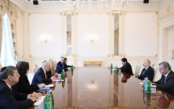 İlham Əliyev ABŞ-nin Əsas Amerika Yəhudi Təşkilatlarının Prezidentləri Konfransının nümayəndə heyətini qəbul etdi - FOTO