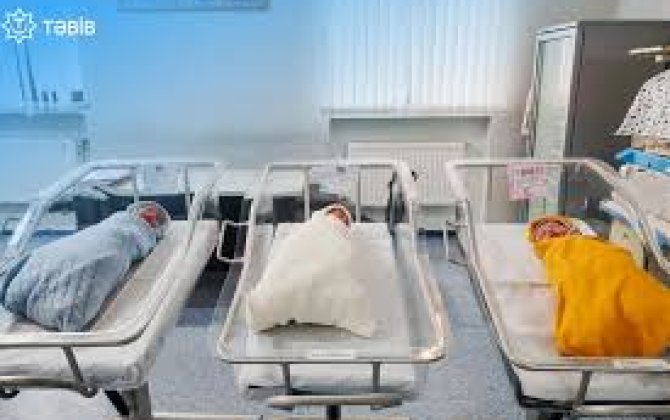 В Лянкяране мать близнецов родила тройню