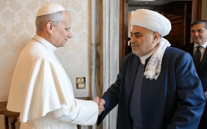 Аллахшукюр Пашазаде встретился с Папой Римским - Фото