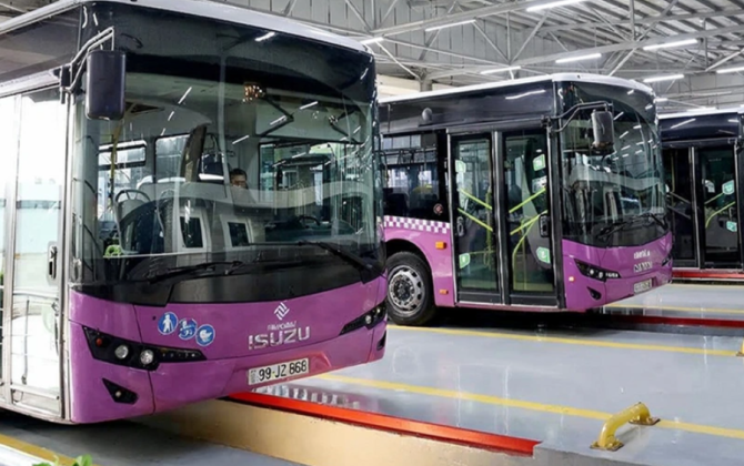Bakıda daha bir marşrut üzrə avtobuslar yenilənib