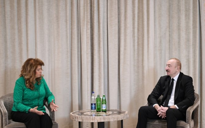 Prezident İlham Əliyev Münxendə Bolqarıstan Prezidenti ilə görüşüb - FOTO