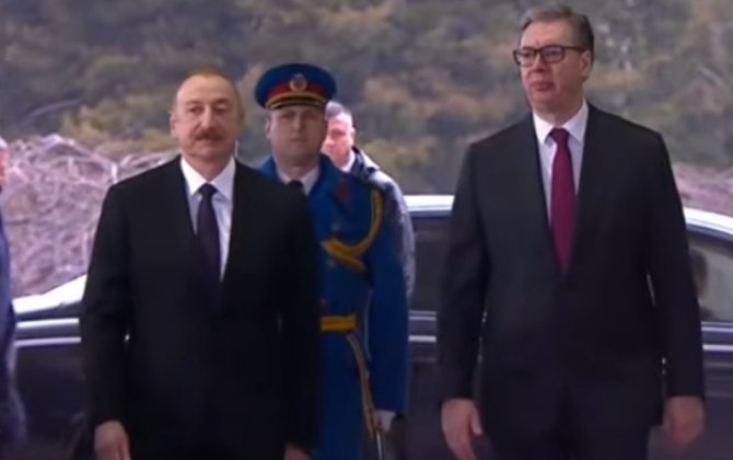 Vuçiç İlham Əliyevi belə qarşıladı - VİDEO
