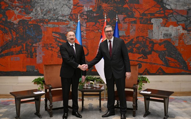 Ильхам Алиев встретился с Вучичем-ВИДЕО-ФОТО