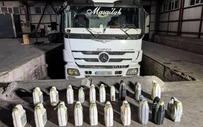 В Нахчыване в следовавшем из Ирана в Турцию грузовике обнаружен 41 кг метамфетамина