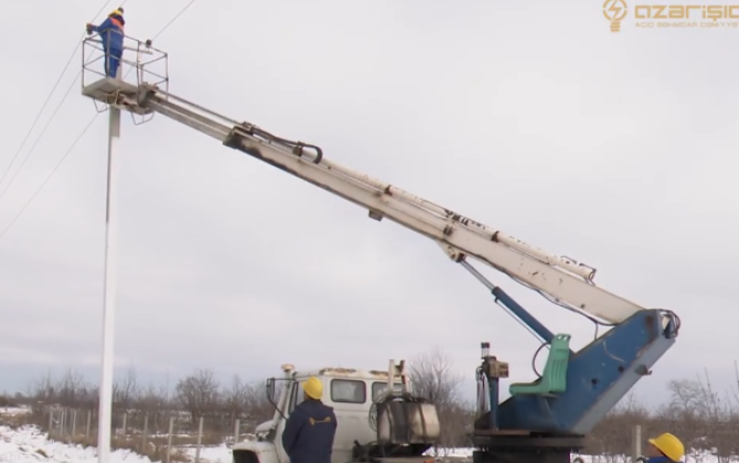 “Azərişıq” Şahdağ istiqamətində xətləri yeniləyir - VİDEO