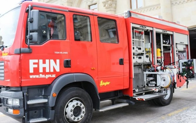 Полиция привлечена к обеспечению безопасности в связи с пожаром в Баку