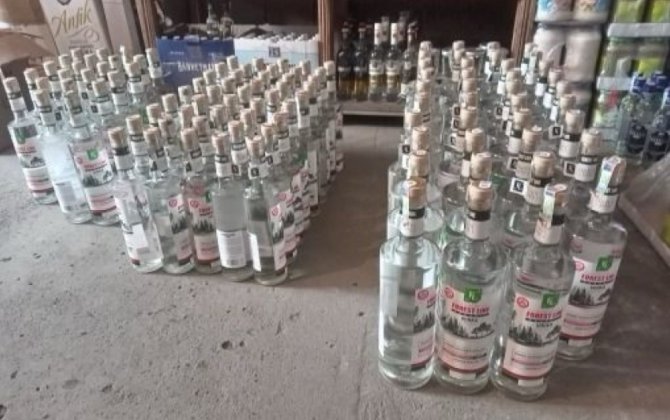 Bu mağazalarda saxta araqlar satılırmış - FOTOLAR