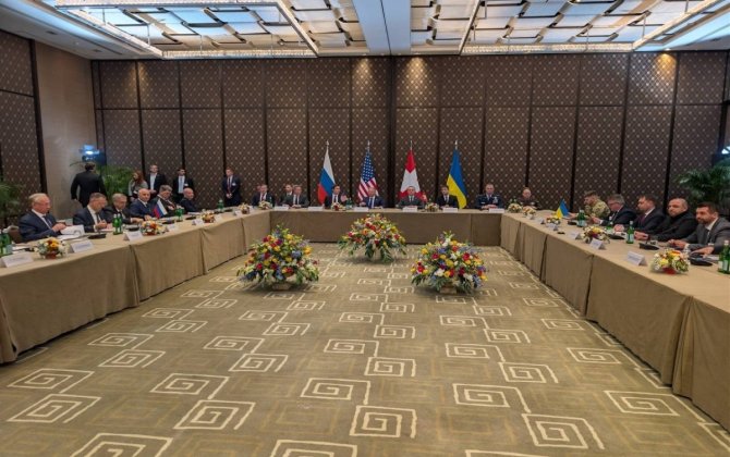 Cenevrədə Ukrayna, Rusiya və ABŞ arasında görüş başa çatıb