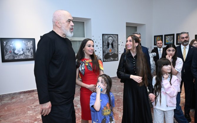 Leyla və Arzu Əliyevalar Tiranada MAMA 