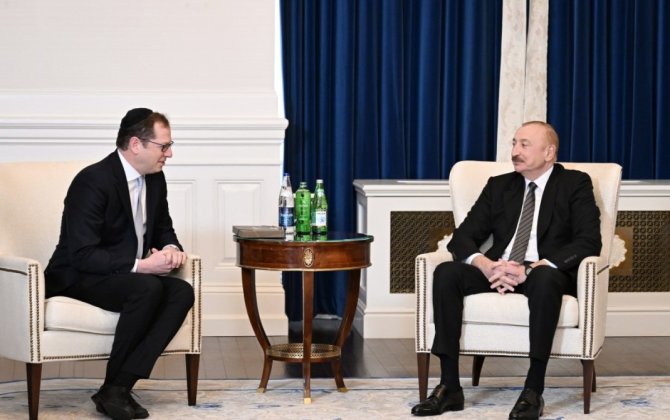 İlham Əliyev Vaşinqtonda Amerika İsrail İctimai Əlaqələr Komitəsinin icraçı direktoru və digər rəhbər heyəti ilə görüşüb - FOTO