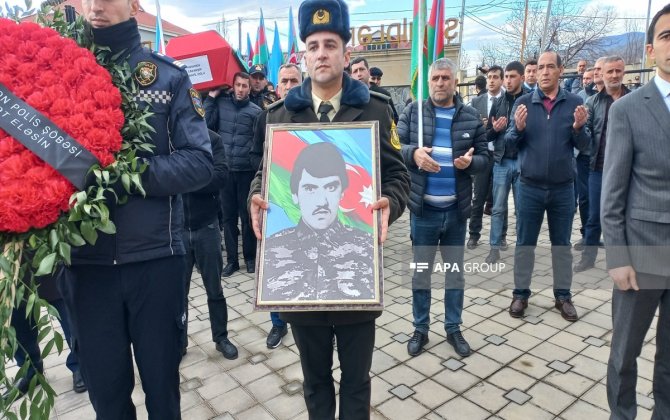 İtkin-şəhid Cavanşir Həsənovun qalıqları Balakəndə dəfn olunub - FOTO