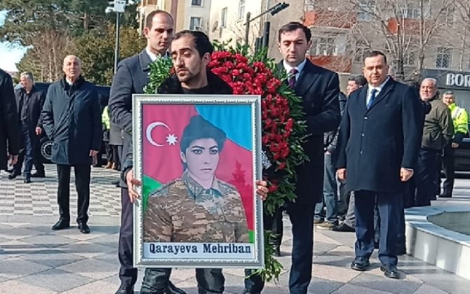 İtkin-şəhid Mehriban Qarayeva Sumqayıtda dəfn edildi