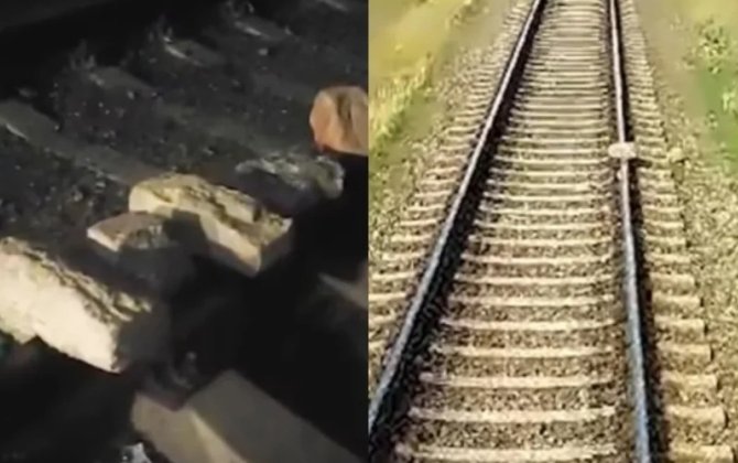 Azərbaycanda qatarların yoluna tikinti daşları düzüldü: Dəhşətə salan GÖRÜNTÜLƏR