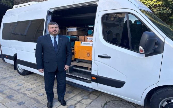 Azərbaycandan Ukraynaya enerji avadanlıqları göndərilib