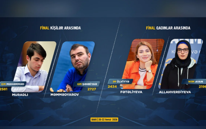 Şahmat üzrə Azərbaycan çempionatında final partiyaları oynanılıb