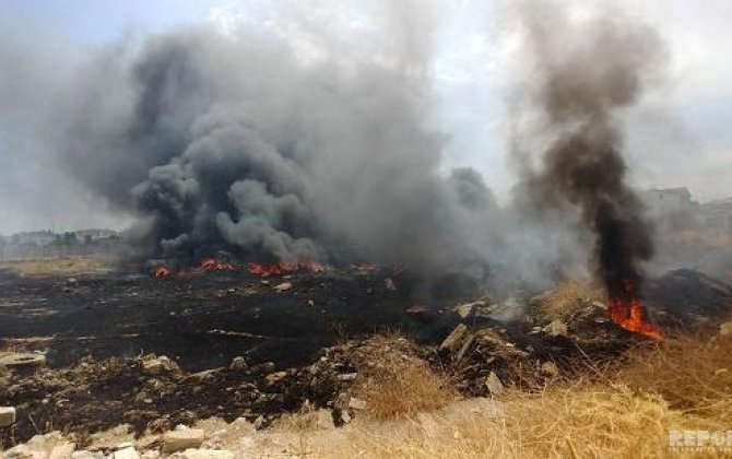 В Джебраиле произошёл пожар