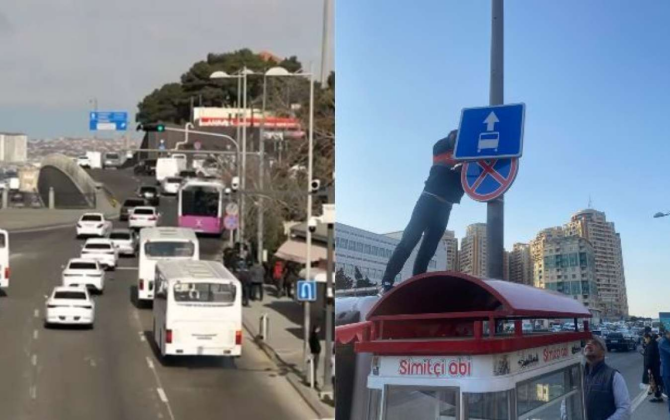 Avtobus zolağı ləğv olundu, cərimə yazılmayacaq: Sürücülərin diqqətinə! - VİDEO