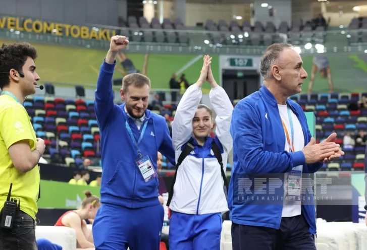 Азербайджанская гимнастка завоевала серебряную медаль на Кубке мира-ФОТО
