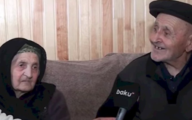 71 ildir evli olan cütlükdən xoşbəxtliyin sirri - VİDEO