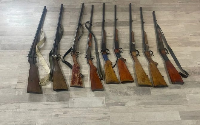 В выходные в Азербайджане обнаружено 67 ружей и 5 автоматов