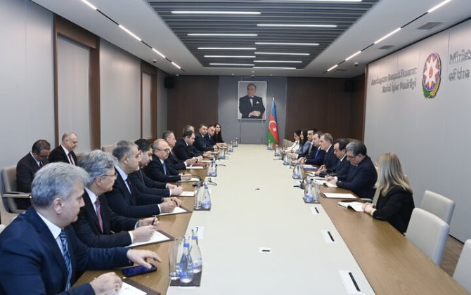 Ceyhun Bayramov Fuad Oktay və Nikoloz Şamxaradze ilə görüşdü - FOTO