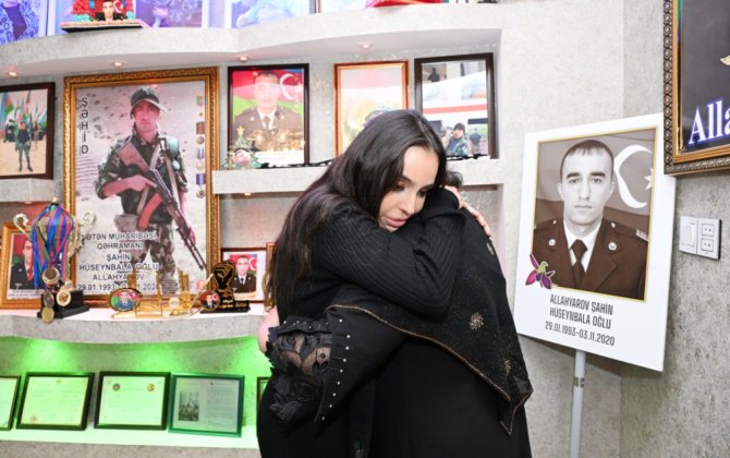 Leyla Əliyeva Vətən Müharibəsi Qəhrəmanının ailəsini ziyarət etdi - FOTOLAR