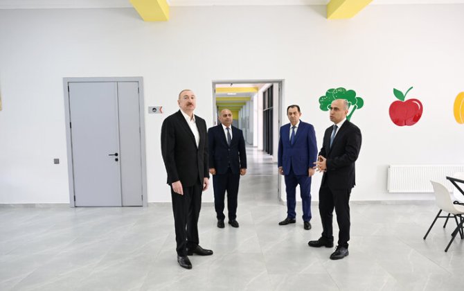 İlham Əliyev Lənkəran Dövlət Peşə Təhsil Mərkəzinin açılışında iştirak etdi