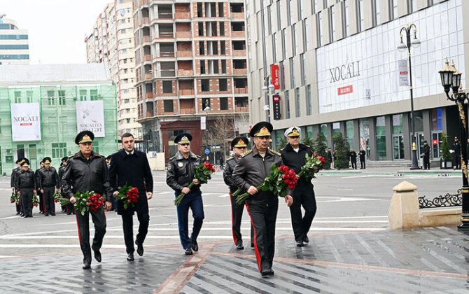 Руководство Минобороны почтило память жертв Ходжалинского геноцида-ВИДЕО-ФОТО