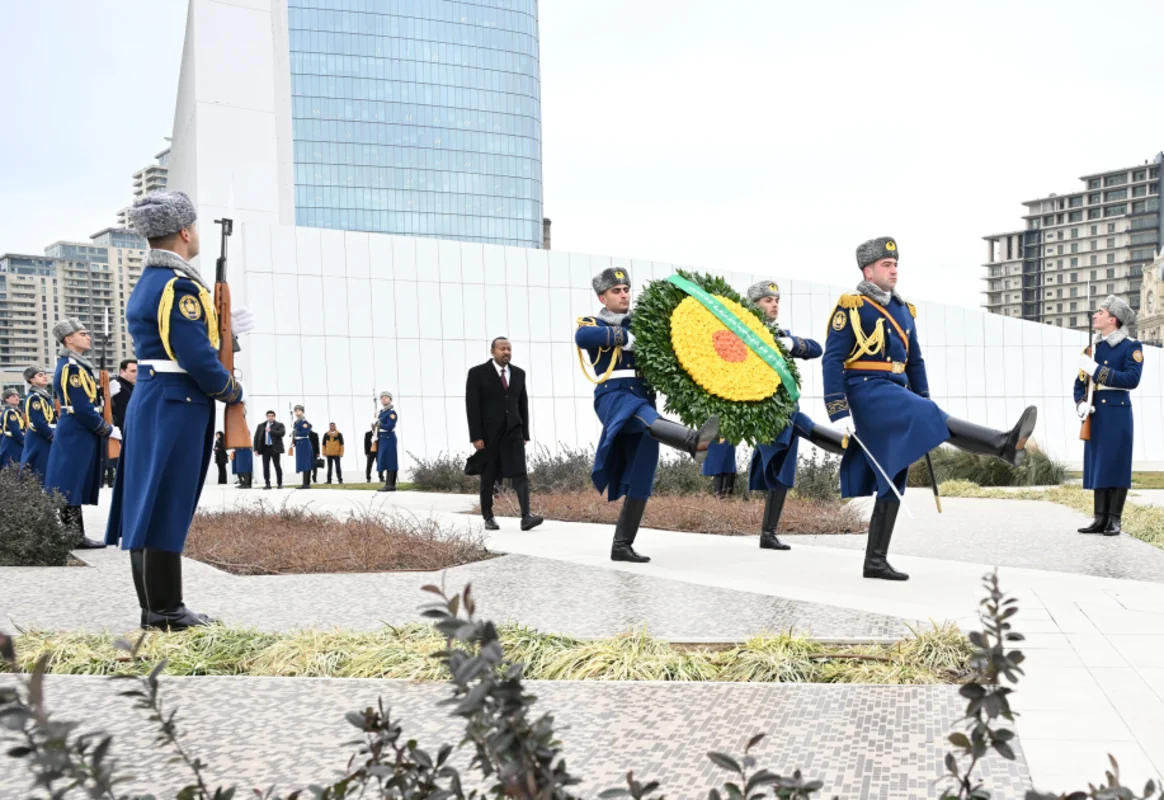 Efiopiyanın Baş naziri Zəfər parkını ziyarət edib - FOTO