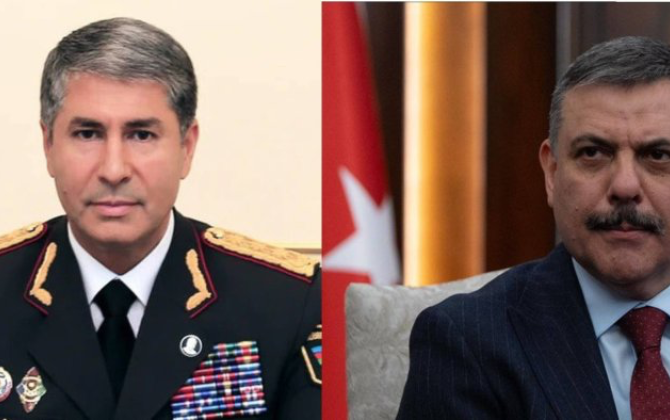 Türkiyə və Azərbaycan daxili işlər nazirləri telefonda danışıb