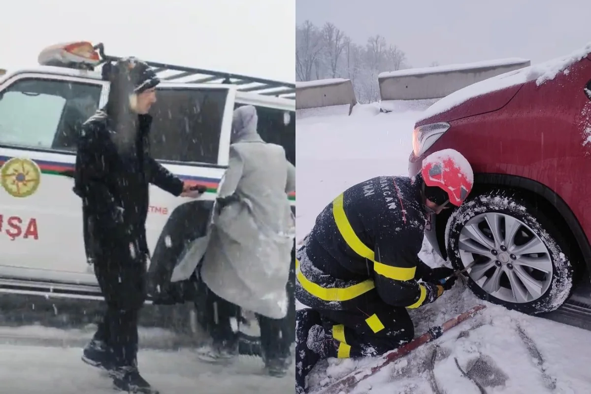 Xocalıda yollar buz bağladı: Vətəndaşlar köməksiz vəziyyətdə qaldı - FOTO/VİDEO