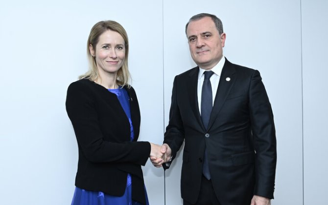 Ceyhun Bayramovla Kaya Kallas bölgədəki hərbi gərginliyi müzakirə etdi