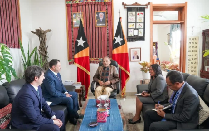 Ramil Rzayev Şərqi Timorun Prezidentinə etimadnaməsini təqdim edib