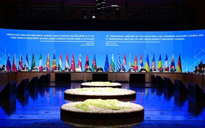 Ильхам Алиев принимает участие в 12-м заседании министров в рамках Консультативного совета по ЮГК