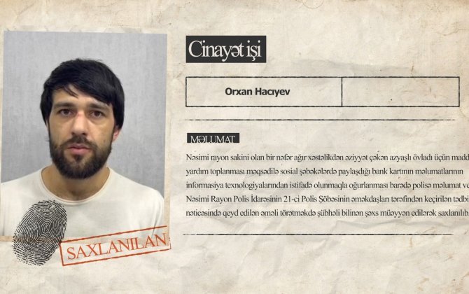 Xəstə azyaşlıya yardım üçün toplanan pulu talayan şəxs saxlanılıb - VİDEO