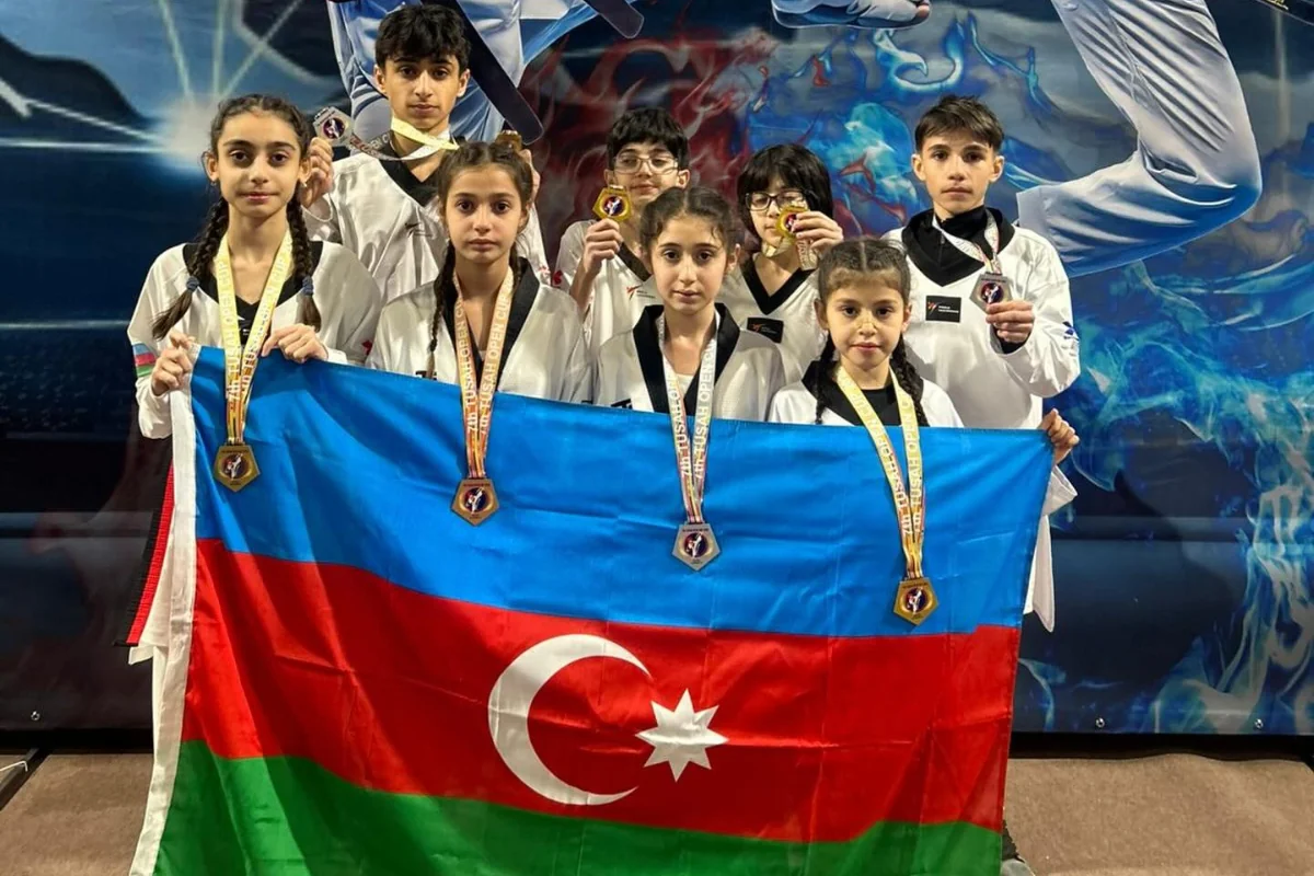 Azərbaycan taekvondoçuları beynəlxalq yarışda yeddi medal qazandılar