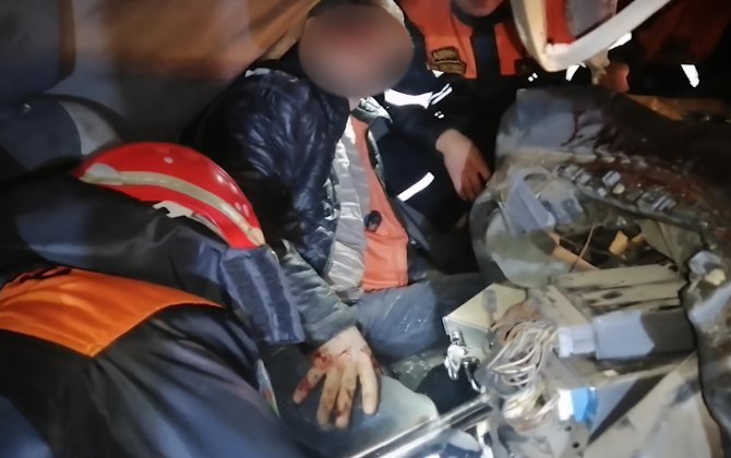 Bakı-Qazax yolunda ağır qəza - Xilasetmə GÖRÜNTÜLƏRİ