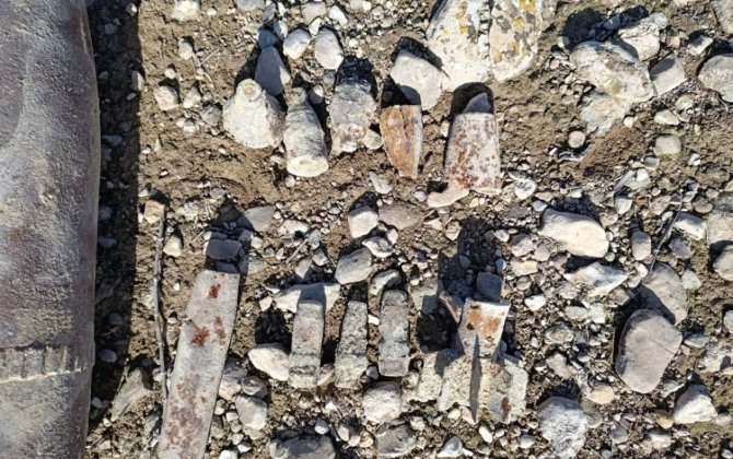 Naxçıvanda hərbi sursatlar aşkar edildi - VİDEO