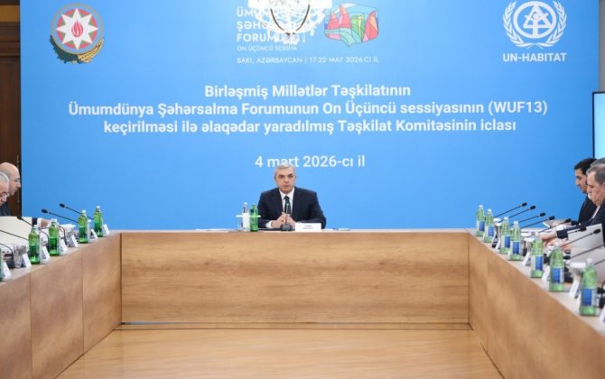 Təşkilat Komitəsinin növbəti iclasında WUF13-ə hazırlıq məsələlərinə dair məruzələr dinlənilib