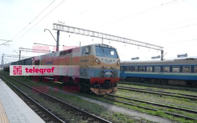 Со станции Баладжары в Армению отправлен поезд с дизтопливом и удобрениями-ФОТО-ВИДЕО