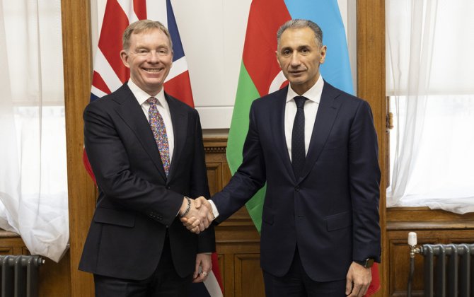 Rəşad Nəbiyev Britaniyanın ticarət naziri ilə görüşdü