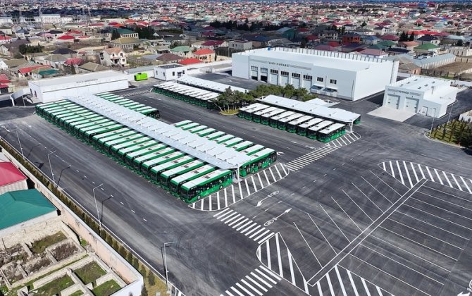 “Albalılıq elektrik avtobus deposu” istifadəyə verildi - FOTO
