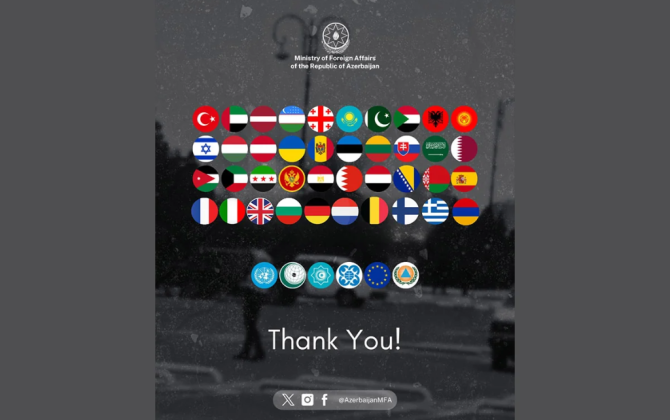İranın Naxçıvana dron hücumundan sonra Azərbaycanla həmrəy olan ölkə və təşkilatlara təşəkkür edilib - FOTO