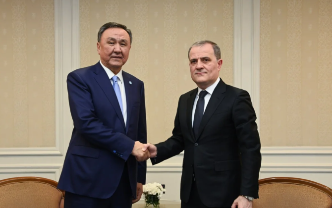 Ceyhun Bayramov TDT-nin Baş katibi ilə İranın Naxçıvana dron hücumlarını müzakirə edib - FOTO