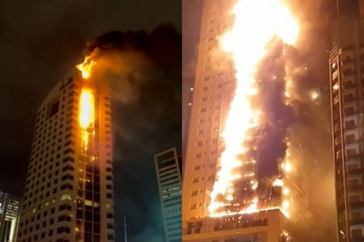 Press TV: В Кувейте загорелся небоскреб службы социального обеспечения