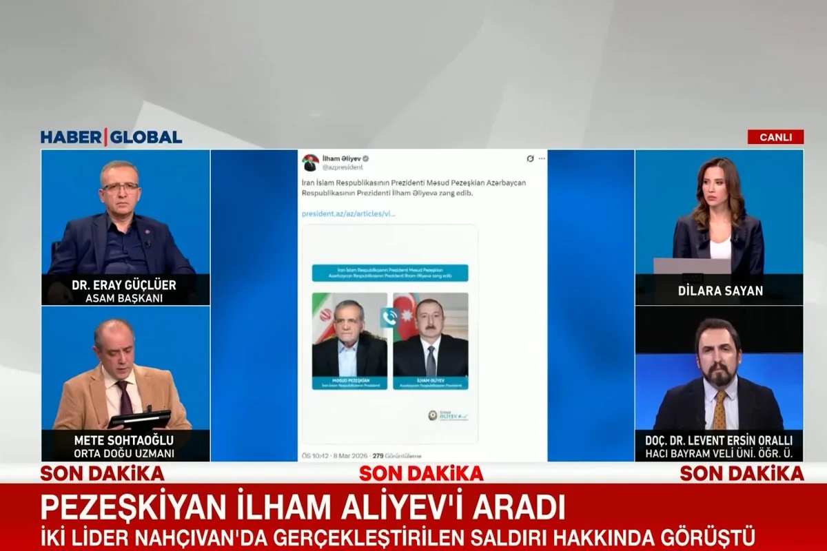 Məsud Pezeşkianın İlham Əliyevə zəngi Türkiyə mediasında müzakirə edildi - VİDEO