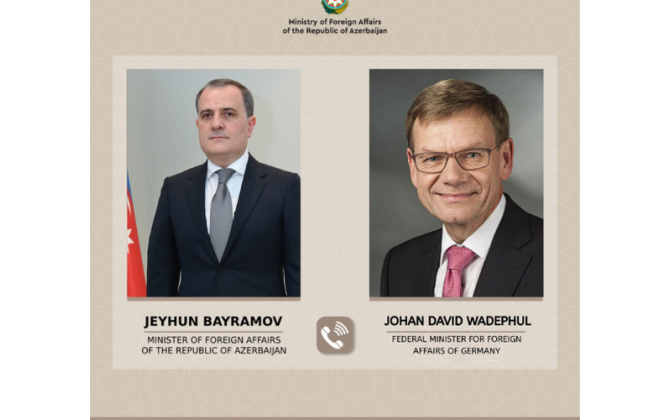 Ceyhun Bayramov almaniyalı həmkarı ilə DANIŞDI