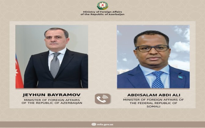 Джейхун Байрамов обсудил с сомалийским коллегой атаку иранских дронов на Азербайджан