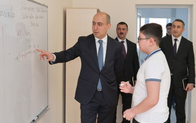 Elm və təhsil naziri Xankəndi və Xocalıda təhsil müəssisələrində oldu - FOTOLAR